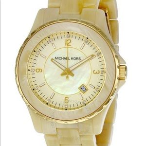 Michael Kors Faux Horn Acrylic Watch